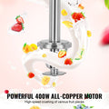 Ice Cream Maker Blender 400W 4200RPM Stainless Steel with 3 Cups