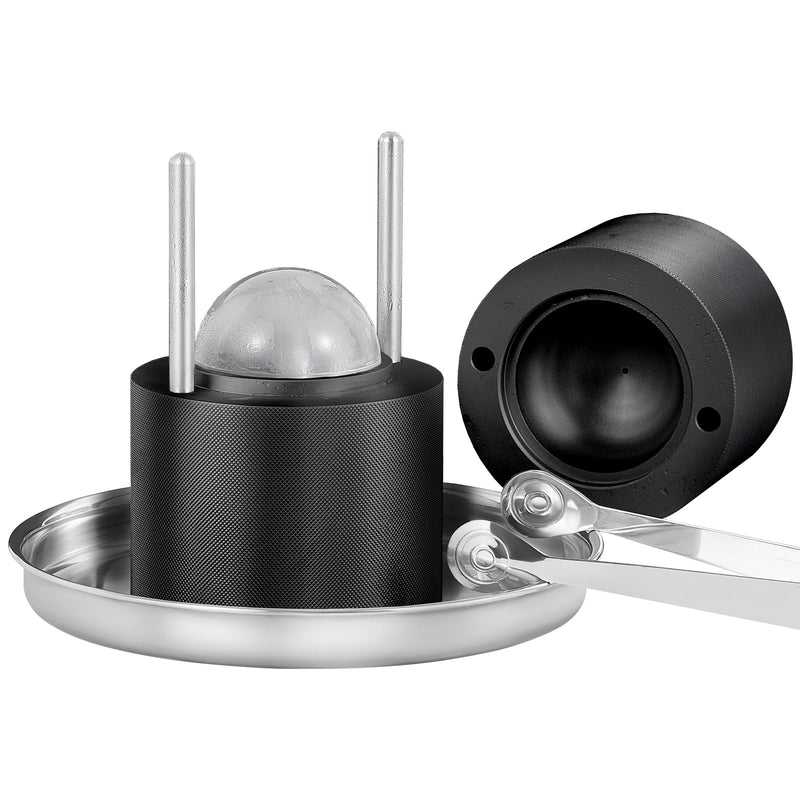 Ice Ball Press 60mm Whiskey Cocktail Maker Black Aluminium