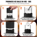 Ice Ball Press 60mm Whiskey Cocktail Maker Black Aluminium
