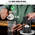 Ice Ball Press 60mm Whiskey Cocktail Maker Black Aluminium