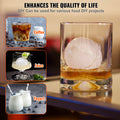 Ice Ball Maker 60mm Aircraft Aluminium Whiskey Cocktail Press Kit