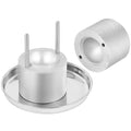 Ice Ball Press Kit, Aircraft Al Alloy Ice Press with Ice Block Mold, Large Mat, Tong, Drip Tray, One Glass, Round Ice Ball Maker 2.4
