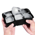 Silicone Ice Cube Tray Set 2-in-1 Large Square & Sphere Ball Maker BPA