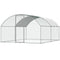 Large Metal Chicken Coop 9.8x12.9ft Walk in Hen House Waterproof
