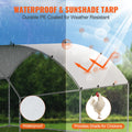 Large Metal Chicken Coop 9.8x12.9ft Walk in Hen House Waterproof