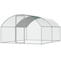 Large Metal Chicken Coop 9.8x12.9ft Walk in Hen House Waterproof