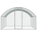 Large Metal Chicken Coop 9.8x12.9ft Walk in Hen House Waterproof