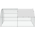 Large Metal Chicken Coop 9.8x12.9ft Walk in Hen House Waterproof