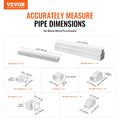 VEVOR Mini Split Line Set Cover 76.2mm 3.1m Paintable White