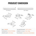 VEVOR Mini Split Line Set Cover 76.2mm 3.1m Paintable White