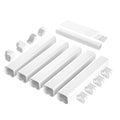 VEVOR Mini Split Line Set Cover 76.2mm 3.1m Paintable White
