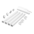 Mini Split Line Set Cover 76.2mm 4830mm White PVC Pipe