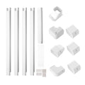 Mini Split Line Set Cover 76.2mm 4830mm White PVC Pipe