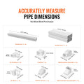 Mini Split Line Set Cover 76.2mm W 5350mm L, PVC Decorative Pipe Line Cover For Air Conditioner with 4 Straight Ducts & Full Components Easy to Install, Paintable for Heat Pumps, White