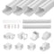 Mini Split Line Set Cover 76.2mm 5350mm White PVC Air Conditioner