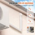 Mini Split Line Set Cover 76.2mm 5350mm White PVC Air Conditioner