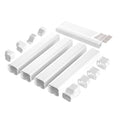 Mini Split Line Set Cover 76.2mm 5350mm White PVC Air Conditioner