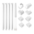 Mini Split Line Set Cover 76.2mm 5350mm White PVC Air Conditioner