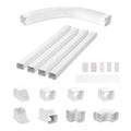 Mini Split Line Set Cover 76.2mm 5350mm White PVC Air Conditioner