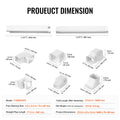 Mini Split Line Set Cover 76.2mm 5400mm PVC White Air Conditioner