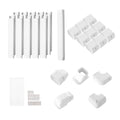 Mini Split Line Set Cover 76.2mm 5400mm PVC White Air Conditioner