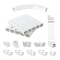 Mini Split Line Set Cover 76.2mm 5400mm PVC White Air Conditioner