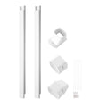 Mini Split Line Set Cover 76mm x 2270mm White Paintable