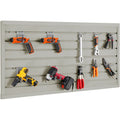Slatwall Panels, 121.9 x 30.48 cm Gray Garage Wall Panels (Set of 2 Panels), Heavy Duty Garage Wall Organizer Panels Display Perfect for Retail Store, Garage Wall, and Craft Storage Organization