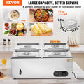 Commercial Electric Bain Marie Food Warmer 4x12Qt Buffet