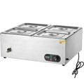 Commercial Electric Bain Marie Food Warmer 4x12Qt Buffet