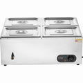 Commercial Electric Bain Marie Food Warmer 4x12Qt Buffet