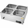 Commercial Electric Bain Marie Food Warmer 4x12Qt Buffet