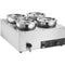 Commercial Soup Warmer 4x7.4Qt Pot Kettle Station Catering