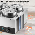 Commercial Soup Warmer 4x7.4Qt Pot Kettle Station Catering
