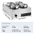 Commercial Soup Warmer 4x7.4Qt Pot Kettle Station Catering
