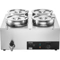 Commercial Soup Warmer 4x7.4Qt Pot Kettle Station Catering