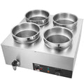 Commercial Soup Warmer 4x7.4Qt Pot Kettle Station Catering