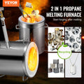 12KG Propane Smelting Furnace Double Burners 2700℉ Melting