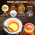 12KG Propane Smelting Furnace Double Burners 2700℉ Melting