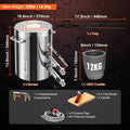 12KG Propane Smelting Furnace Double Burners 2700℉ Melting