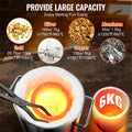 Propane Melting Furnace 6KG Stainless Steel 2700°F Kit