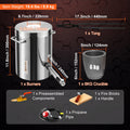 Propane Melting Furnace 6KG Stainless Steel 2700°F Kit