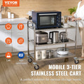 3-Tier Rolling Utility Cart 37.5
