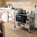 3-Tier Rolling Utility Cart 37.5