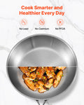 Tri-Ply Stainless Steel Frying Pan Set 3pc 240-320mm Induction
