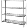 Garage Shelf 4-Tier 150x45x155cm Stainless Steel Heavy Duty