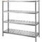 Garage Shelf 4-Tier 150x45x155cm Stainless Steel Heavy Duty
