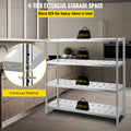 Garage Shelf 4-Tier 150x45x155cm Stainless Steel Heavy Duty
