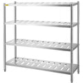 Garage Shelf 4-Tier 150x45x155cm Stainless Steel Heavy Duty