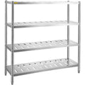 Garage Shelf 4-Tier 150x45x155cm Stainless Steel Heavy Duty